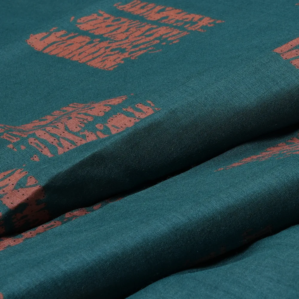Tussar Munga Plain - Block Print